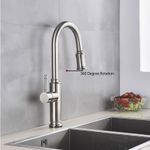 Casa si Gradina - Sanitare - Chiuveta bucatarie si accesorii - Baterii bucatarie - Baterie chiuveta bucatarie, Blackswan, Tip M216, cu senzor si doua moduri, model nichel, dimensiune 44 cm - Infinity.ro