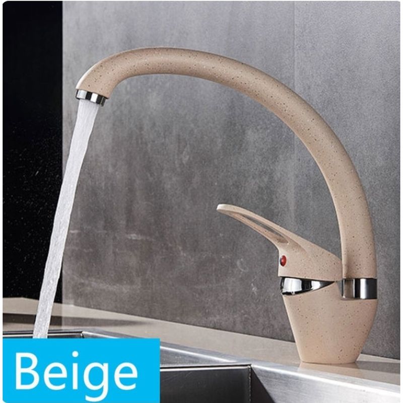Casa si Gradina - Sanitare - Chiuveta bucatarie si accesorii - Baterii bucatarie - Baterie chiuveta bucatarie, Blackswan, Tip M266, model bej cu puncte, dimensiune 30 cm - Infinity.ro