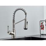 Casa si Gradina - Sanitare - Chiuveta bucatarie si accesorii - Baterii bucatarie - Baterie chiuveta bucatarie, Blackswan, Tip M338, model nichel cu 4 moduri si dus mobil, dimensiune 42 cm - Infinity.ro