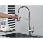 Casa si Gradina - Sanitare - Chiuveta bucatarie si accesorii - Baterii bucatarie - Baterie chiuveta bucatarie, Blackswan, Tip M322, model nichel cu 3 moduri si dus retractabil, dimensiune 49 cm - Infinity.ro