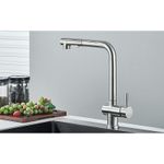 Casa si Gradina - Sanitare - Chiuveta bucatarie si accesorii - Baterii bucatarie - Baterie chiuveta bucatarie, Blackswan, Tip M305, cu 2 moduri si dus extractabil, model nichel, dimensiune 31 cm - Infinity.ro