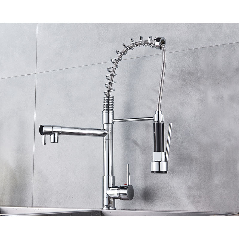 Casa si Gradina - Sanitare - Chiuveta bucatarie si accesorii - Baterii bucatarie - Baterie chiuveta bucatarie, Blackswan, Tip M113 cu 2 moduri, crom, 50 cm - Infinity.ro