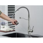 Casa si Gradina - Sanitare - Chiuveta bucatarie si accesorii - Baterii bucatarie - Baterie chiuveta bucatarie, Blackswan, Tip M322, model nichel cu 3 moduri si dus retractabil, dimensiune 49 cm - Infinity.ro