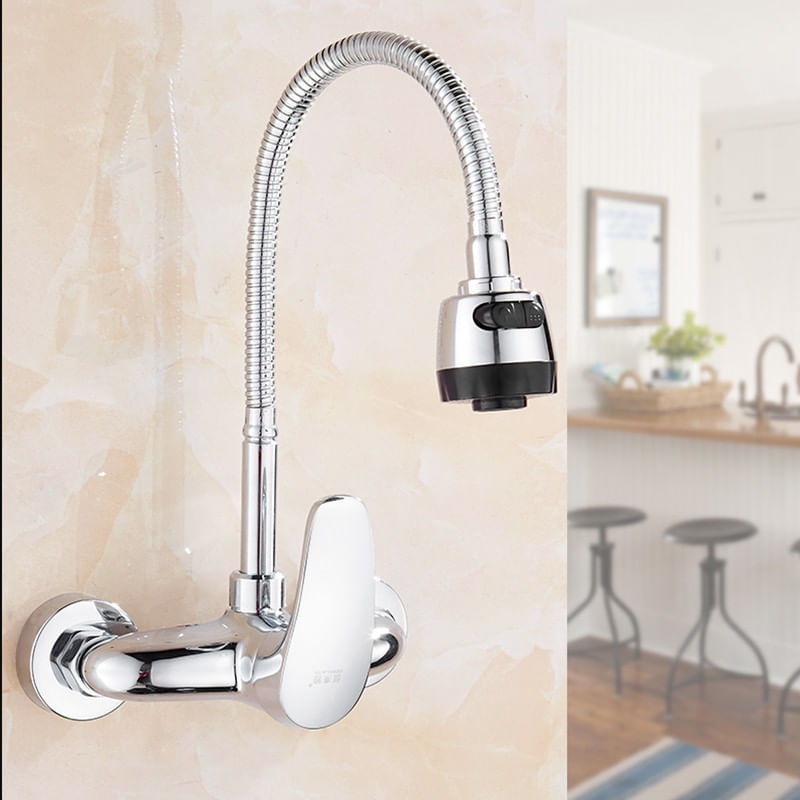Casa si Gradina - Sanitare - Chiuveta bucatarie si accesorii - Baterii bucatarie - Baterie chiuveta bucatarie, Blackswan, Tip M200, cu doua moduri, model crom lucios, dimensiune 44 cm - Infinity.ro