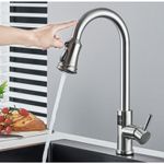 Casa si Gradina - Sanitare - Chiuveta bucatarie si accesorii - Baterii bucatarie - Baterie chiuveta bucatarie, Blackswan, Tip M326, model nichel cu afisaj LCD, senzor si 3 moduri, dimensiune 44 cm - Infinity.ro