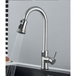 Casa si Gradina - Sanitare - Chiuveta bucatarie si accesorii - Baterii bucatarie - Baterie chiuveta bucatarie, Blackswan, Tip M326, model nichel cu afisaj LCD, senzor si 3 moduri, dimensiune 44 cm - Infinity.ro