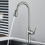 Casa si Gradina - Sanitare - Chiuveta bucatarie si accesorii - Baterii bucatarie - Baterie chiuveta bucatarie, Blackswan, Tip M314, model nichel cu 2 moduri si buton pauza, dimensiune 49 cm - Infinity.ro