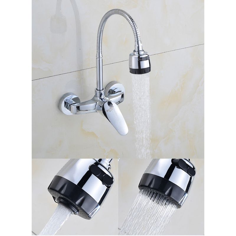 Casa si Gradina - Sanitare - Chiuveta bucatarie si accesorii - Baterii bucatarie - Baterie chiuveta bucatarie, Blackswan, Tip M200, cu doua moduri, model crom lucios, dimensiune 44 cm - Infinity.ro