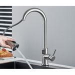 Casa si Gradina - Sanitare - Chiuveta bucatarie si accesorii - Baterii bucatarie - Baterie chiuveta bucatarie, Blackswan, Tip M326, model nichel cu afisaj LCD, senzor si 3 moduri, dimensiune 44 cm - Infinity.ro