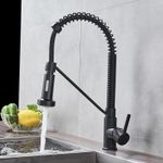 Casa si Gradina - Sanitare - Chiuveta bucatarie si accesorii - Baterii bucatarie - Baterie chiuveta bucatarie, Blackswan, Tip M150, cu 2 moduri, model negru, dimensiune 39 cm - Infinity.ro