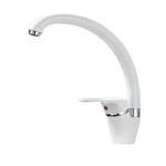 Casa si Gradina - Sanitare - Chiuveta bucatarie si accesorii - Baterii bucatarie - Baterie chiuveta bucatarie, Blackswan, Tip M265, model alb cu puncte, dimensiune 30 cm - Infinity.ro