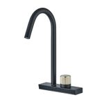 Casa si Gradina - Sanitare - Chiuveta bucatarie si accesorii - Baterii bucatarie - Baterie chiuveta bucatarie, Blackswan, Tip M343, model negru cu 2 moduri si pipa rotativa, dimensiune 36.5 cm - Infinity.ro