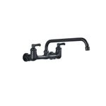 Casa si Gradina - Sanitare - Chiuveta bucatarie si accesorii - Baterii bucatarie - Baterie chiuveta bucatarie, Blackswan, Tip M253, model negru mat cu montare pe perete, dimensiune 32 cm - Infinity.ro