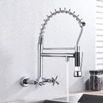 Casa si Gradina - Sanitare - Chiuveta bucatarie si accesorii - Baterii bucatarie - Baterie chiuveta bucatarie, Blackswan, Tip M2, model crom cu montare pe perere si 2 moduri, dimensiune 44 cm - Infinity.ro