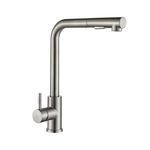 Casa si Gradina - Sanitare - Chiuveta bucatarie si accesorii - Baterii bucatarie - Baterie chiuveta bucatarie, Blackswan, Tip M246, model nichel mat cu dus retractabil, dimensiune 35 cm - Infinity.ro