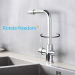 Casa si Gradina - Sanitare - Chiuveta bucatarie si accesorii - Baterii bucatarie - Baterie chiuveta bucatarie, Blackswan, Tip M3 cu iesire pentru apa purificata, model crom, dimensiune 33 cm - Infinity.ro