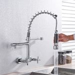 Casa si Gradina - Sanitare - Chiuveta bucatarie si accesorii - Baterii bucatarie - Baterie chiuveta bucatarie, Blackswan, Tip M2, model crom cu montare pe perere si 2 moduri, dimensiune 44 cm - Infinity.ro