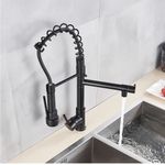 Casa si Gradina - Sanitare - Chiuveta bucatarie si accesorii - Baterii bucatarie - Baterie chiuveta bucatarie, Blackswan, Tip M125 cu 2 moduri, negru antichizat, 47 cm - Infinity.ro