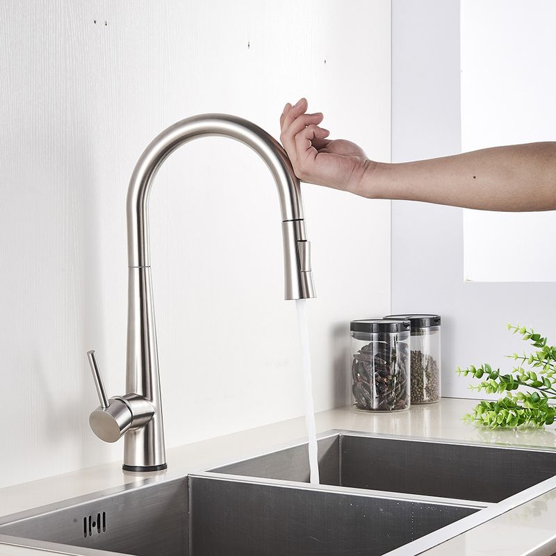 Casa si Gradina - Sanitare - Chiuveta bucatarie si accesorii - Baterii bucatarie - Baterie chiuveta bucatarie, Blackswan, Tip M27 cu senzor, model nichel, dimensiune 47 cm - Infinity.ro