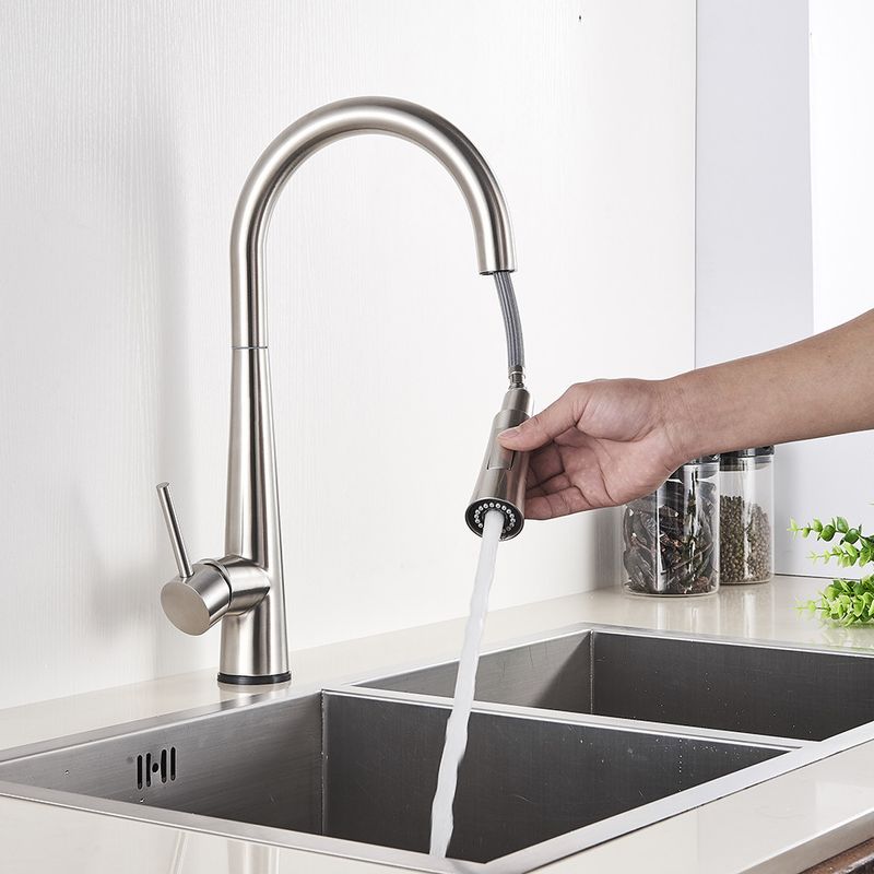 Casa si Gradina - Sanitare - Chiuveta bucatarie si accesorii - Baterii bucatarie - Baterie chiuveta bucatarie, Blackswan, Tip M27 cu senzor, model nichel, dimensiune 47 cm - Infinity.ro