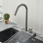 Casa si Gradina - Sanitare - Chiuveta bucatarie si accesorii - Baterii bucatarie - Baterie chiuveta bucatarie, Blackswan, Tip M344, model gri antracit cu 2 moduri si pipa rotativa, dimensiune 36.5 cm - Infinity.ro