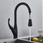 Casa si Gradina - Sanitare - Chiuveta bucatarie si accesorii - Baterii bucatarie - Baterie chiuveta bucatarie, Blackswan, Tip M168 cu senzor, 2 moduri si buton pauza, model negru, dimensiune 44.5 cm - Infinity.ro