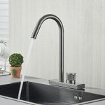 Casa si Gradina - Sanitare - Chiuveta bucatarie si accesorii - Baterii bucatarie - Baterie chiuveta bucatarie, Blackswan, Tip M344, model gri antracit cu 2 moduri si pipa rotativa, dimensiune 36.5 cm - Infinity.ro