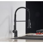 Casa si Gradina - Sanitare - Chiuveta bucatarie si accesorii - Baterii bucatarie - Baterie chiuveta bucatarie, Blackswan, Tip M157, 2 moduri, model negru mat, dimensiune 45 cm - Infinity.ro