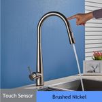 Casa si Gradina - Sanitare - Chiuveta bucatarie si accesorii - Baterii bucatarie - Baterie chiuveta bucatarie, Blackswan, Tip M27 cu senzor, model nichel, dimensiune 47 cm - Infinity.ro
