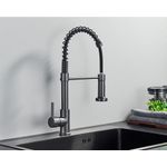 Casa si Gradina - Sanitare - Chiuveta bucatarie si accesorii - Baterii bucatarie - Baterie chiuveta bucatarie, Blackswan, Tip M237, model gri antracit, dimensiune 44 cm - Infinity.ro
