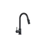 Casa si Gradina - Sanitare - Chiuveta bucatarie si accesorii - Baterii bucatarie - Baterie chiuveta bucatarie, Blackswan, Tip M379 cu 2 moduri si dus extractibil, model negru mat, dimensiune 40.5 cm - Infinity.ro