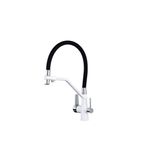 Casa si Gradina - Sanitare - Chiuveta bucatarie si accesorii - Baterii bucatarie - Baterie chiuveta bucatarie, Blackswan, Tip M50 cu iesire pentru apa purificata, model alb/ crom, dimensiune 43 cm - Infinity.ro