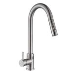 Casa si Gradina - Sanitare - Chiuveta bucatarie si accesorii - Baterii bucatarie - Baterie chiuveta bucatarie, Blackswan, Tip M42 cu smart senzor, model nichel, dimensiune 40 cm - Infinity.ro