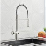 Casa si Gradina - Sanitare - Chiuveta bucatarie si accesorii - Baterii bucatarie - Baterie chiuveta bucatarie, Blackswan, Tip M363, model nichel mat, cu dus mobil cu 2 moduri, dimensiune 52 cm - Infinity.ro