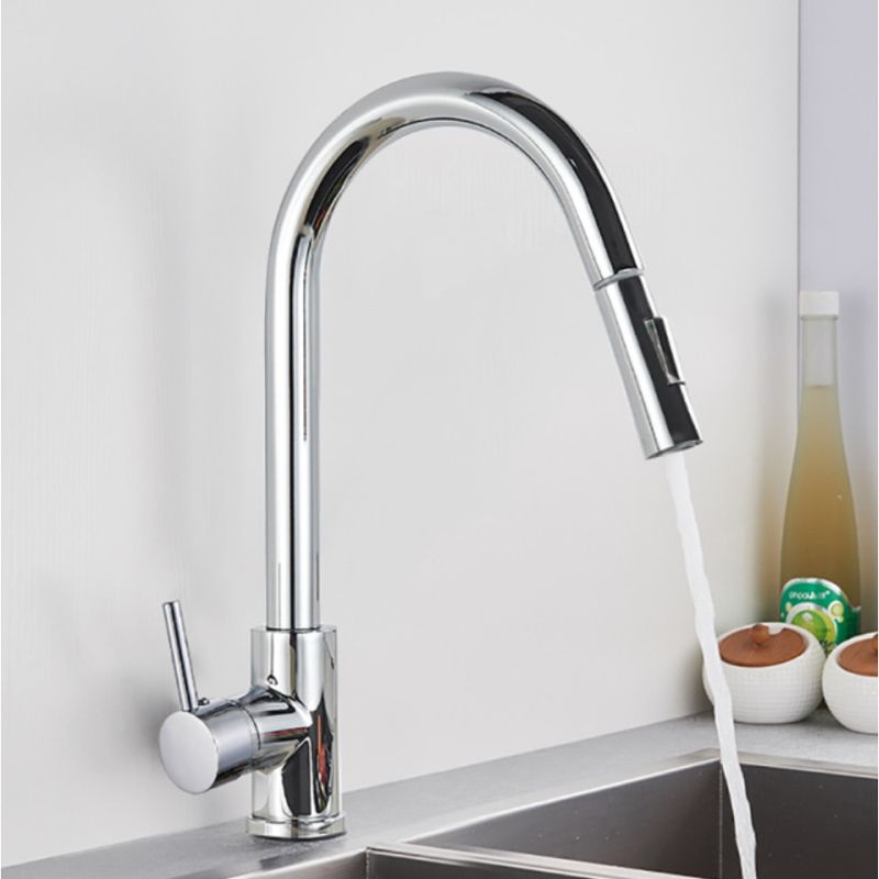 Casa si Gradina - Sanitare - Chiuveta bucatarie si accesorii - Baterii bucatarie - Baterie chiuveta bucatarie, Blackswan, Tip M38, model crom lucios, dimensiune 38 cm - Infinity.ro