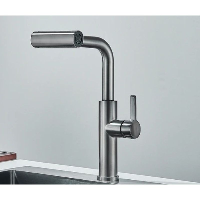 Casa si Gradina - Sanitare - Chiuveta bucatarie si accesorii - Baterii bucatarie - Baterie chiuveta bucatarie, Blackswan, Tip M358, model gri antracit, cu dus mobil cu 4 moduri, dimensiune 33.5 cm - Infinity.ro