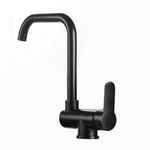 Casa si Gradina - Sanitare - Chiuveta bucatarie si accesorii - Baterii bucatarie - Baterie chiuveta bucatarie, Blackswan, Tip M45 pliabila - cu montare la geam, model negru mat, dimensiune 35 cm - Infinity.ro