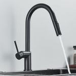 Casa si Gradina - Sanitare - Chiuveta bucatarie si accesorii - Baterii bucatarie - Baterie chiuveta bucatarie, Blackswan, Tip M382 cu 2 moduri si dus extractibil, model negru, dimensiune 39 cm - Infinity.ro