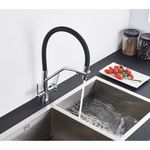 Casa si Gradina - Sanitare - Chiuveta bucatarie si accesorii - Baterii bucatarie - Baterie chiuveta bucatarie, Blackswan, Tip M51 cu iesire pentru apa purificata, model crom, dimensiune 43 cm - Infinity.ro