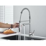Casa si Gradina - Sanitare - Chiuveta bucatarie si accesorii - Baterii bucatarie - Baterie chiuveta bucatarie, Blackswan, Tip M387 cu 2 moduri si 2 iesiri, dus mobil, model nichel, dimensiune 47 cm - Infinity.ro