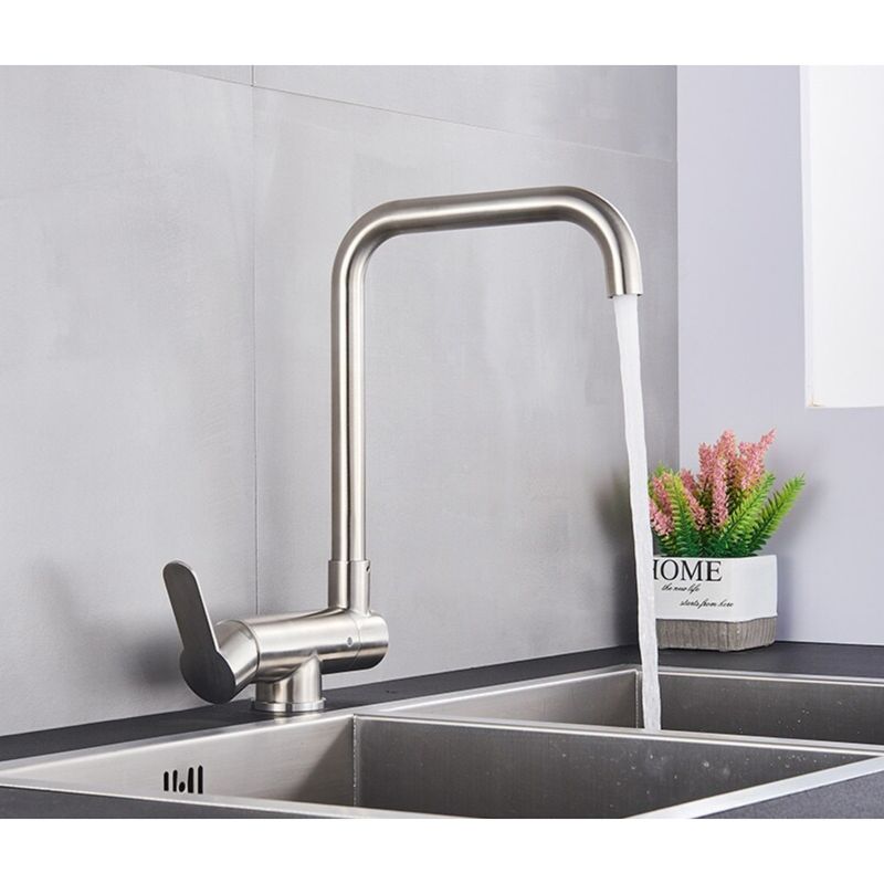 Casa si Gradina - Sanitare - Chiuveta bucatarie si accesorii - Baterii bucatarie - Baterie chiuveta bucatarie, Blackswan, Tip M44 pliabila - cu montare la geam, model nichel mat, dimensiune 34.5 cm - Infinity.ro
