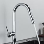 Casa si Gradina - Sanitare - Chiuveta bucatarie si accesorii - Baterii bucatarie - Baterie chiuveta bucatarie, Blackswan, Tip M383 cu 2 moduri si dus extractibil, model crom, dimensiune 39 cm - Infinity.ro