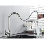 Casa si Gradina - Sanitare - Chiuveta bucatarie si accesorii - Baterii bucatarie - Baterie chiuveta bucatarie, Blackswan, Tip M37, model nichel mat, dimensiune 42.5 cm - Infinity.ro