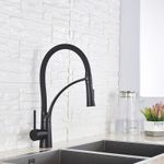 Casa si Gradina - Sanitare - Chiuveta bucatarie si accesorii - Baterii bucatarie - Baterie chiuveta bucatarie, Blackswan, Tip M58, model negru mat, dimensiune 42.5 cm - Infinity.ro