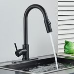 Casa si Gradina - Sanitare - Chiuveta bucatarie si accesorii - Baterii bucatarie - Baterie chiuveta bucatarie, Blackswan, Tip M379 cu 2 moduri si dus extractibil, model negru mat, dimensiune 40.5 cm - Infinity.ro