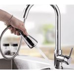 Casa si Gradina - Sanitare - Chiuveta bucatarie si accesorii - Baterii bucatarie - Baterie chiuveta bucatarie, Blackswan, Tip M69 cu 2 moduri si buton Pauza, model crom, dimensiune 43 cm - Infinity.ro