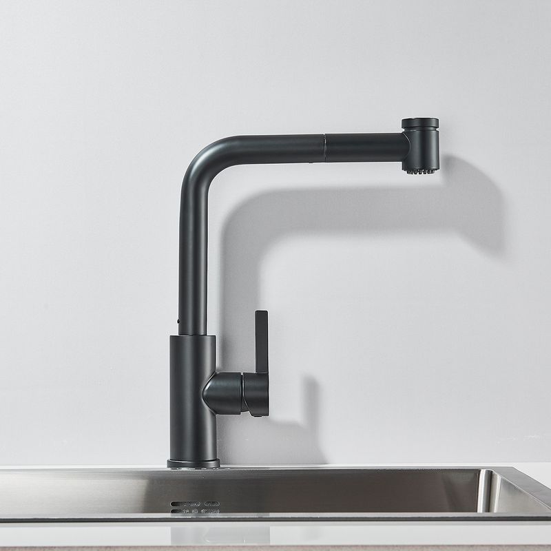 Casa si Gradina - Sanitare - Chiuveta bucatarie si accesorii - Baterii bucatarie - Baterie chiuveta bucatarie, Blackswan, Tip M378 cu 2 moduri si dus extractibil, model negru mat, dimensiune 32 cm - Infinity.ro