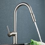 Casa si Gradina - Sanitare - Chiuveta bucatarie si accesorii - Baterii bucatarie - Baterie chiuveta bucatarie, Blackswan, Tip M384 cu 2 moduri si dus extractibil, model nichel, dimensiune 39 cm - Infinity.ro