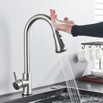 Casa si Gradina - Sanitare - Chiuveta bucatarie si accesorii - Baterii bucatarie - Baterie chiuveta bucatarie, Blackswan, Tip M84 cu senzor si 3 moduri, model nichel, dimensiune 42 cm - Infinity.ro
