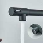 Casa si Gradina - Sanitare - Chiuveta bucatarie si accesorii - Baterii bucatarie - Baterie chiuveta bucatarie, Blackswan, Tip M385 cu 2 moduri si 2 iesiri, dus mobil, model negru mat, dimensiune 47 cm - Infinity.ro